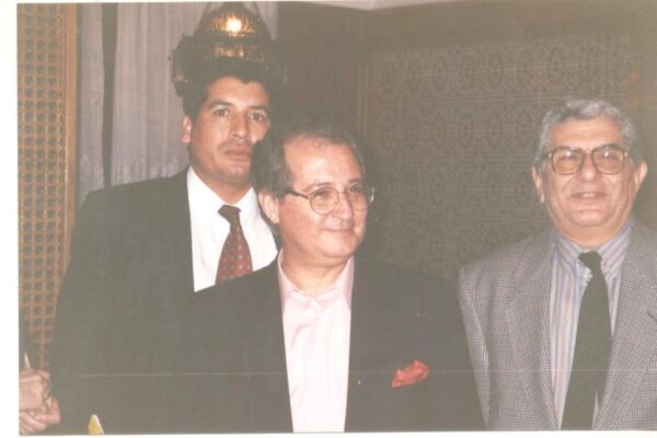 المعماري سعيد الفاس وزير الاسكان في المملكة المغربية في حفل الاستقبال الذي اقامه م صلاح حجاب للسيد الوزير