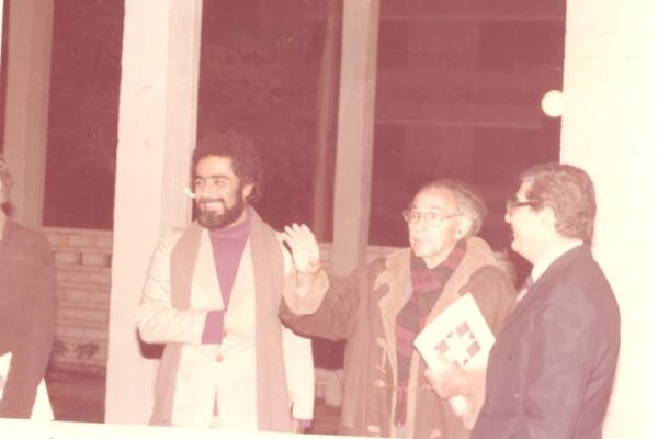 د. حسن فتحي و د. عبد الحليم ابراهيم بحديقة المركز